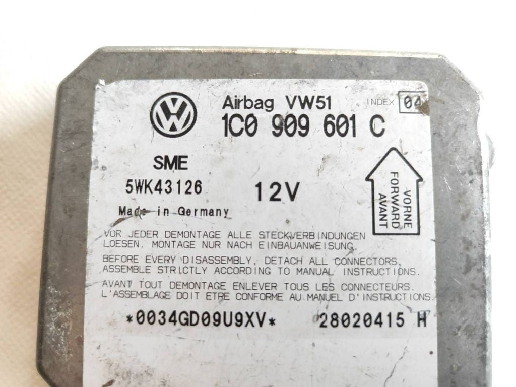 Skoda Fabia I 6Y 2003 Control unit module 1C0909601C 