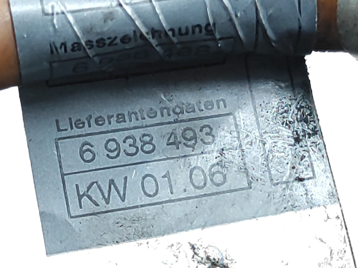 BMW E90 E91 330D 170kW 2006 Diesel Negative Battery Cable 6938493