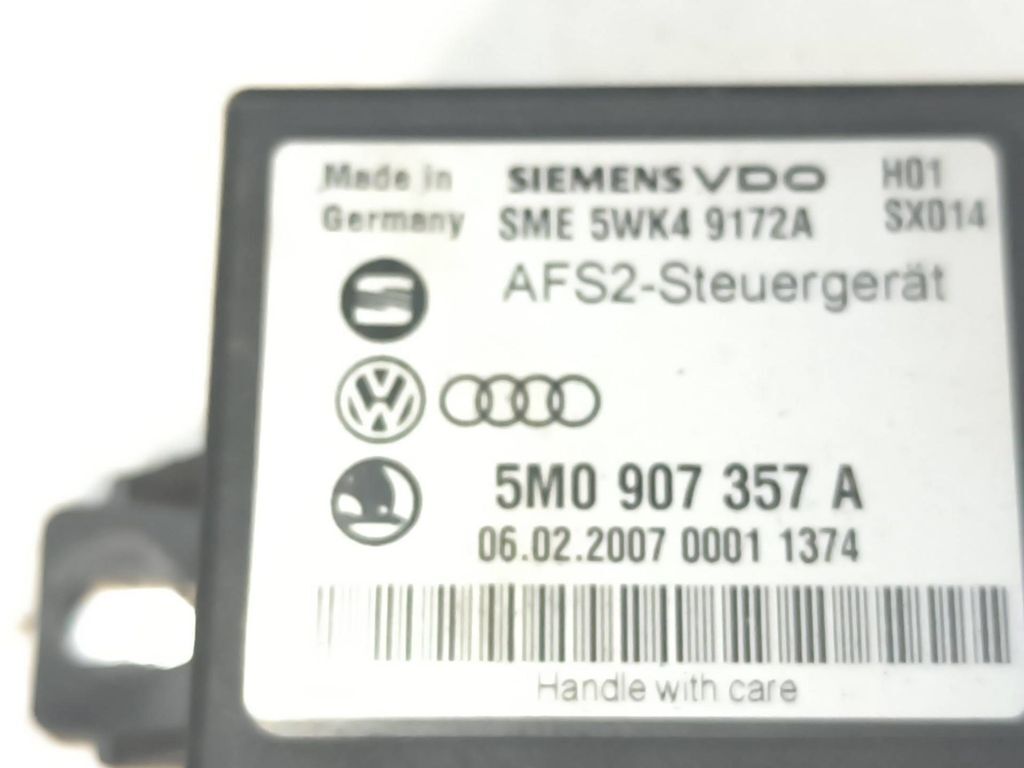 Volkswagen PASSAT B6 2008 Light control module unit LCM 5M0907357A 