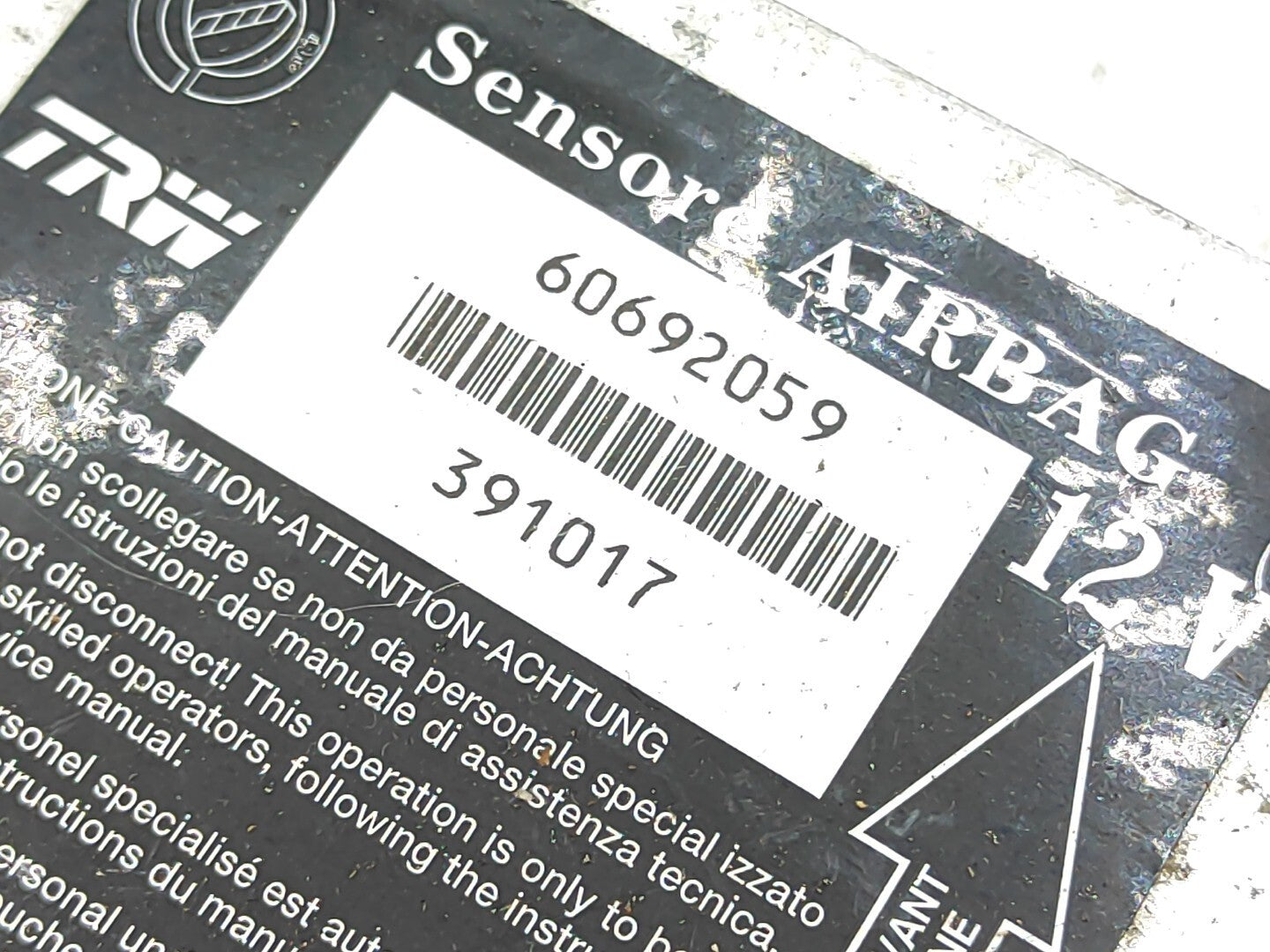 Alfa Romeo 159 2007 Safety Control Module ECU 60692059