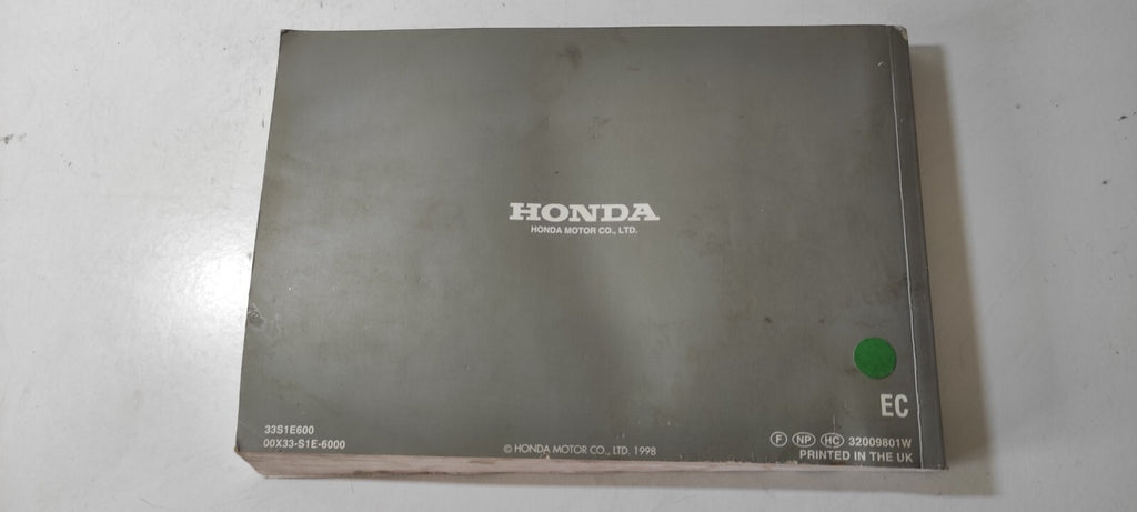 Honda Civic Aerodeck 1998 User Service Manual Book FRANCE