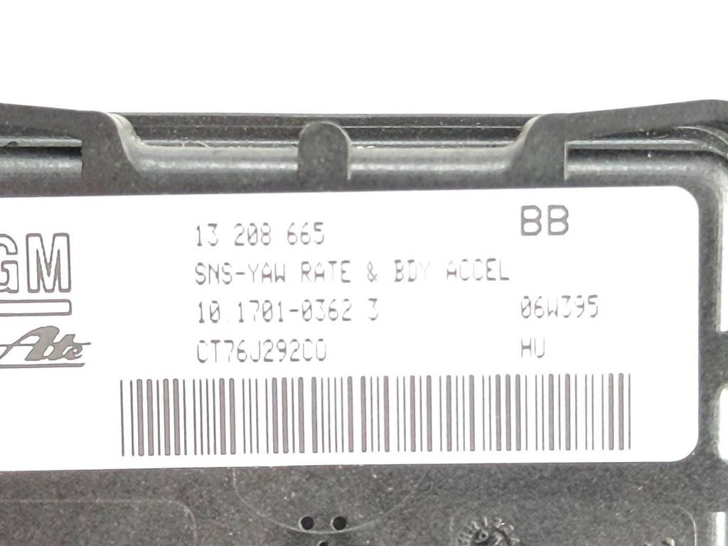 Opel Astra H 2006 ESP acceleration yaw rate sensor 13208665 