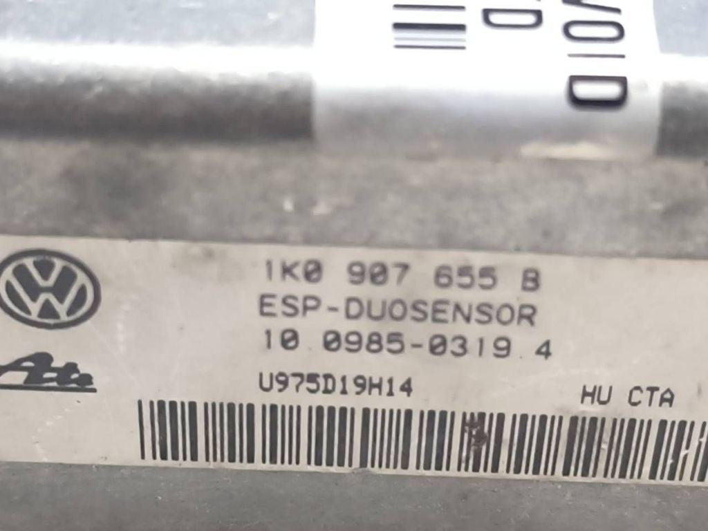 Volkswagen Touran I 2005 ESP acceleration yaw rate sensor 1K0907655B 