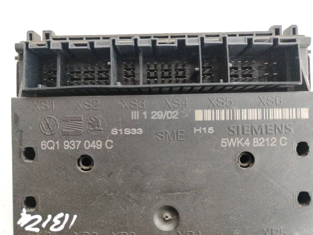 Skoda Fabia Mk1 6Y 2005 Comfort convenience body module 6Q1937049C 