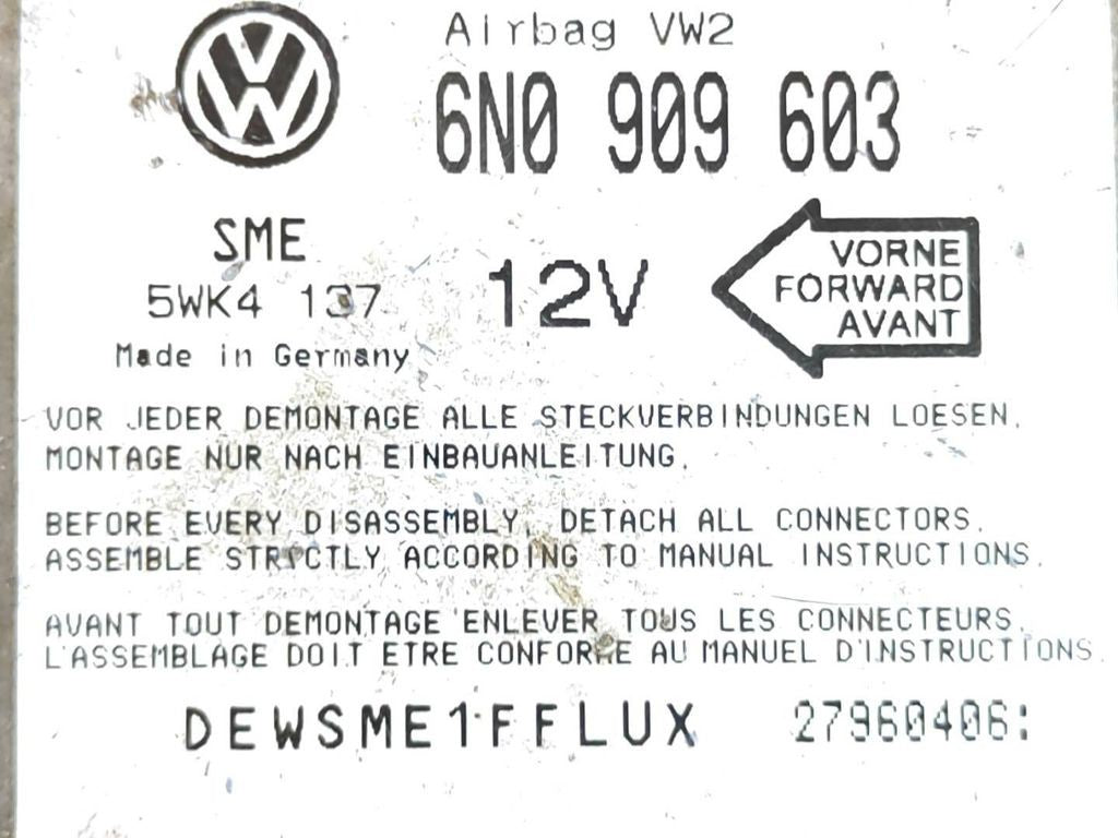 Volkswagen Golf III 1991 Safety Control unit module 6N0909603 