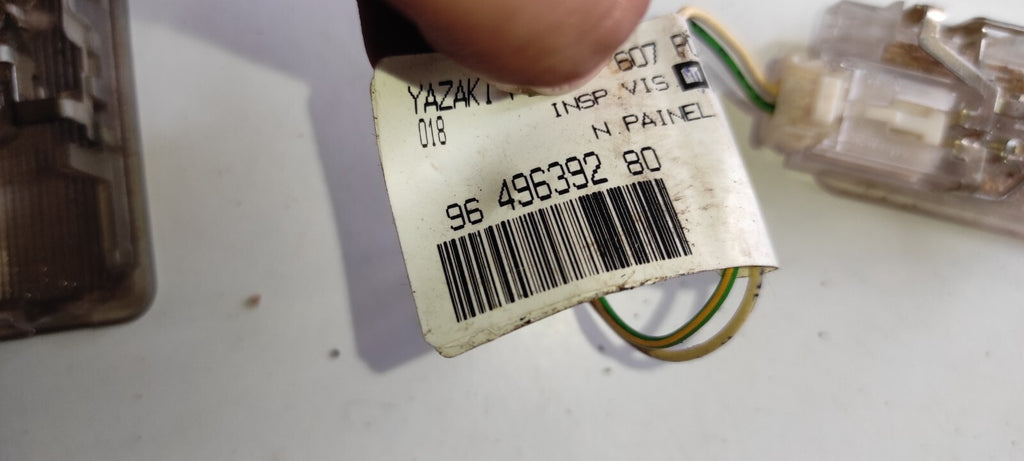 Peugeot 607 3.0i V6 Petrol 2001 Interior Roof Reading Light Lamp Set