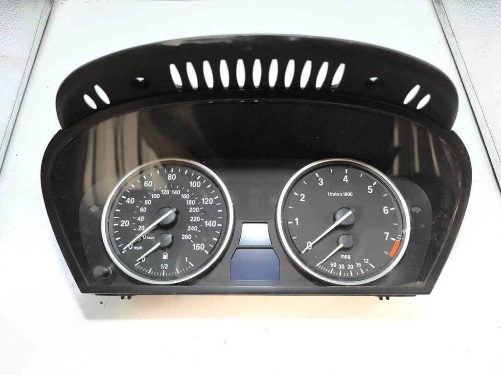 BMW 5 E60 E61 535 2008 Petrol speedometer instrument cluster 62119177259 