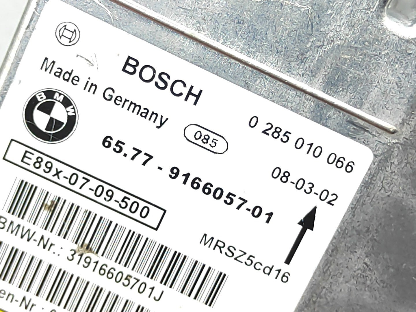 BMW 1 Series 3 Series Safety Control Unit ECU Module 0285010066