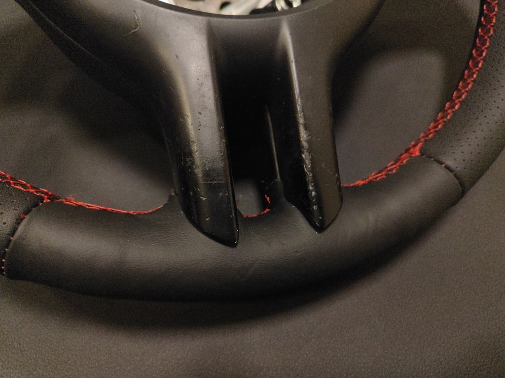 BMW 3 Series E46 2002 Steering Wheel Red Stitch New Leather Cover 6760653