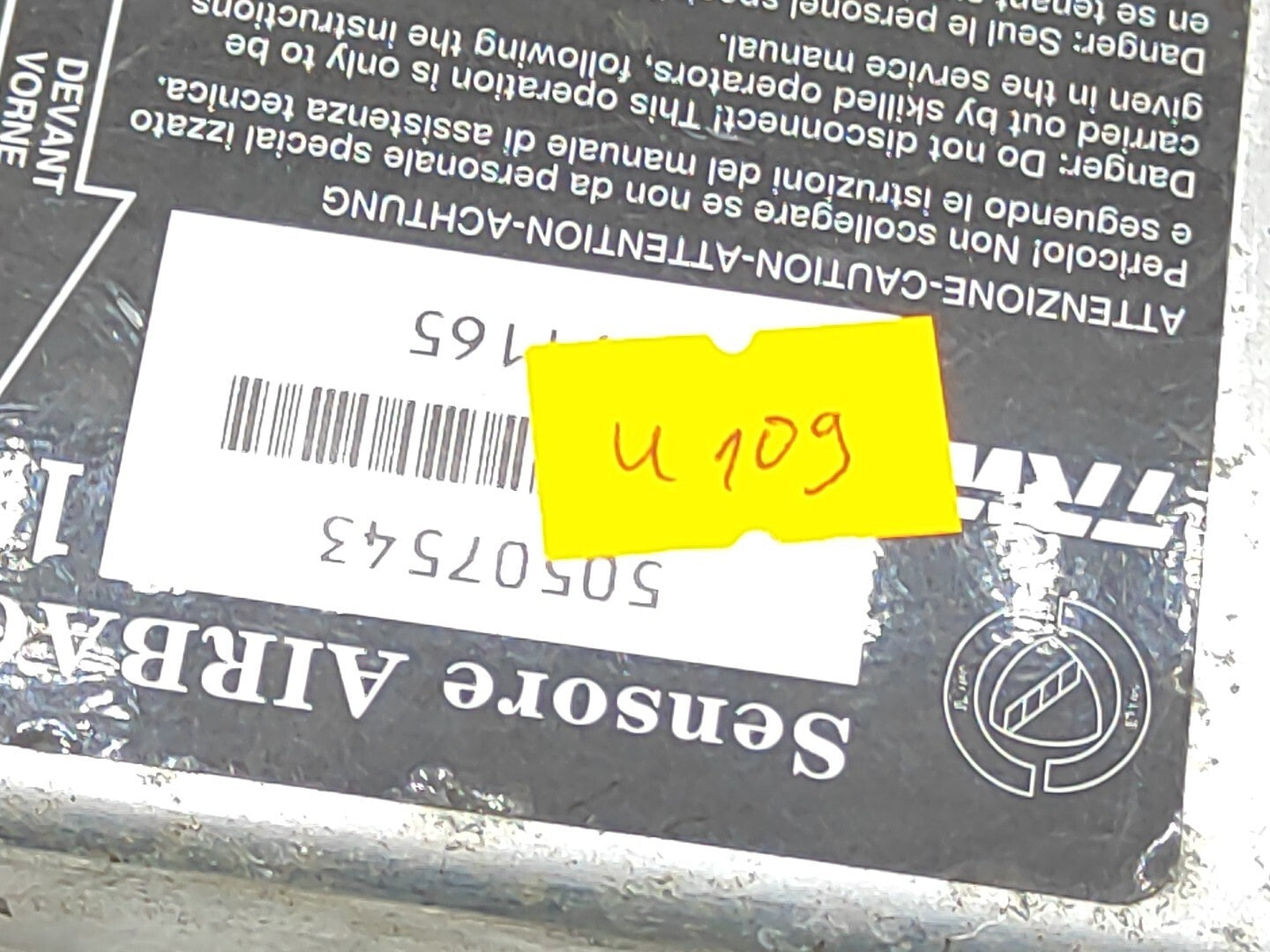 Alfa Romeo 159 2006 Safety ECU Control Module 50507543