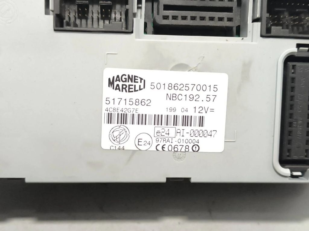 Fiat Stilo 1.9JTD 85kW 2004 Diesel BSM Control unit 51715862 