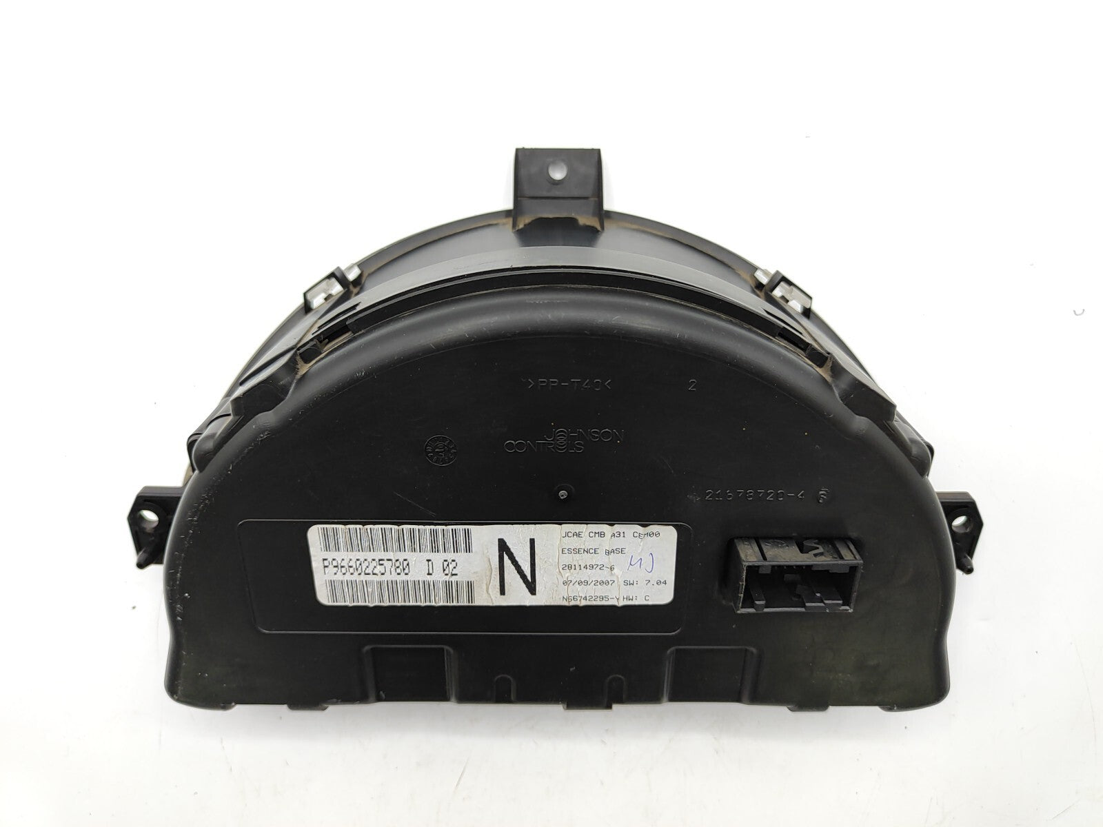 Citroen C3 2007 Speedometer instrument cluster P9660225780