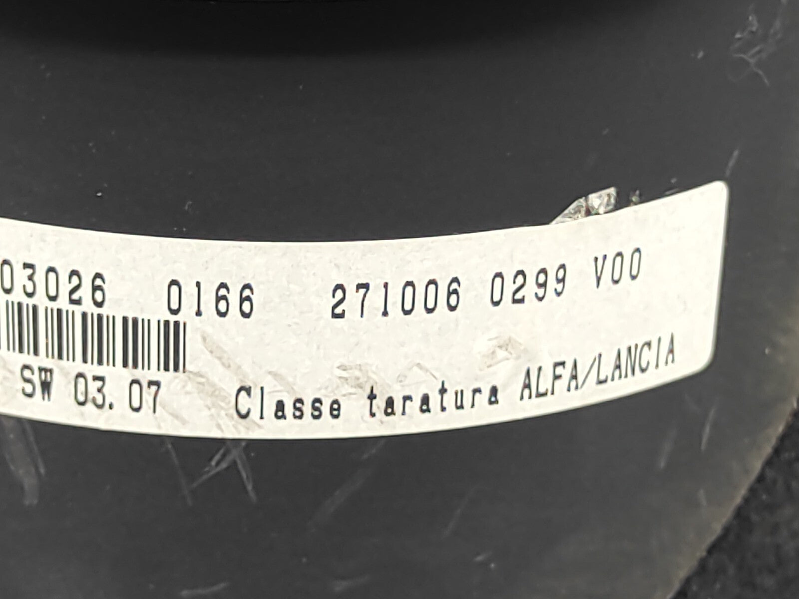 Alfa Romeo 147 1.9JTD 8V 2007 Diesel LHD Speedometer 156071240