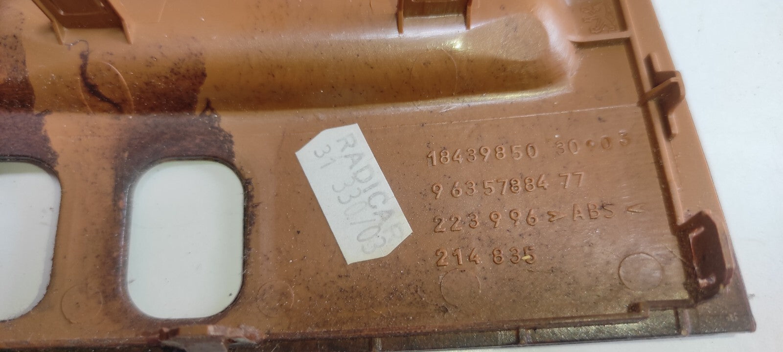 Peugeot 607 3.0i V6 Petrol 2001 Front Dash Center Console Wooden Trim 9635788477