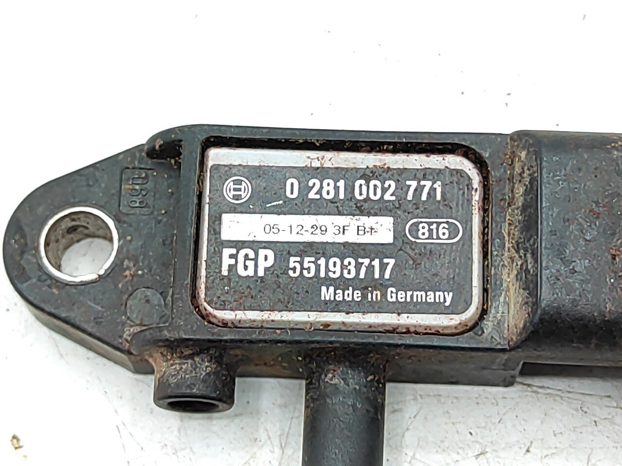 Alfa Romeo 159 1.9JTDm Diesel 2006 Exhaust Pressure Sensor 0281002771 55198717