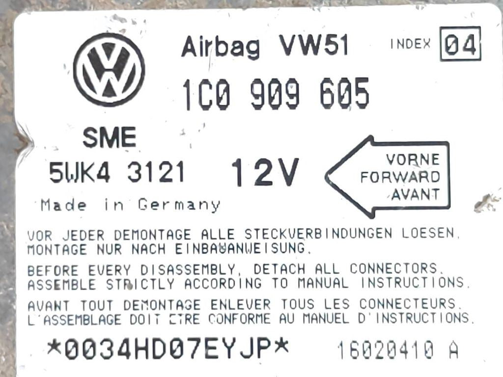 Volkswagen Sharan 2005 Control unit module 1C0909605 
