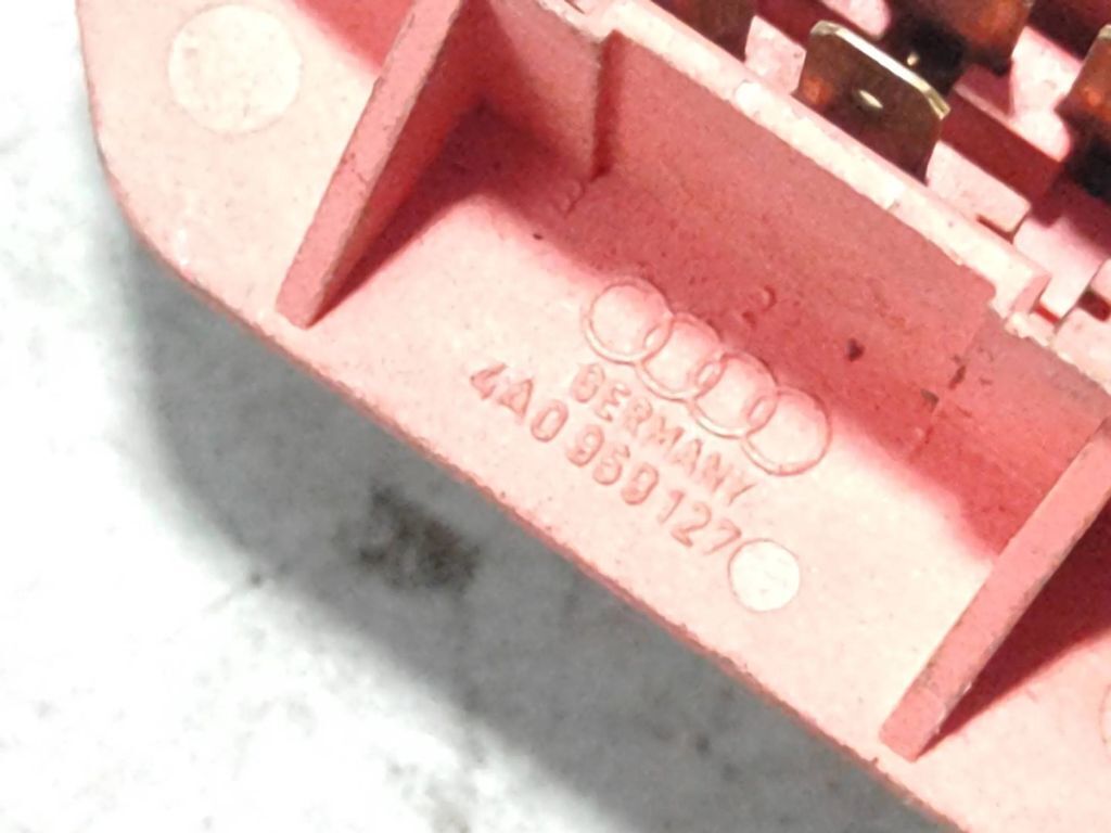 Audi 100 S4 C4 1991 Heater regulator blower fan resistor 4A0959127 