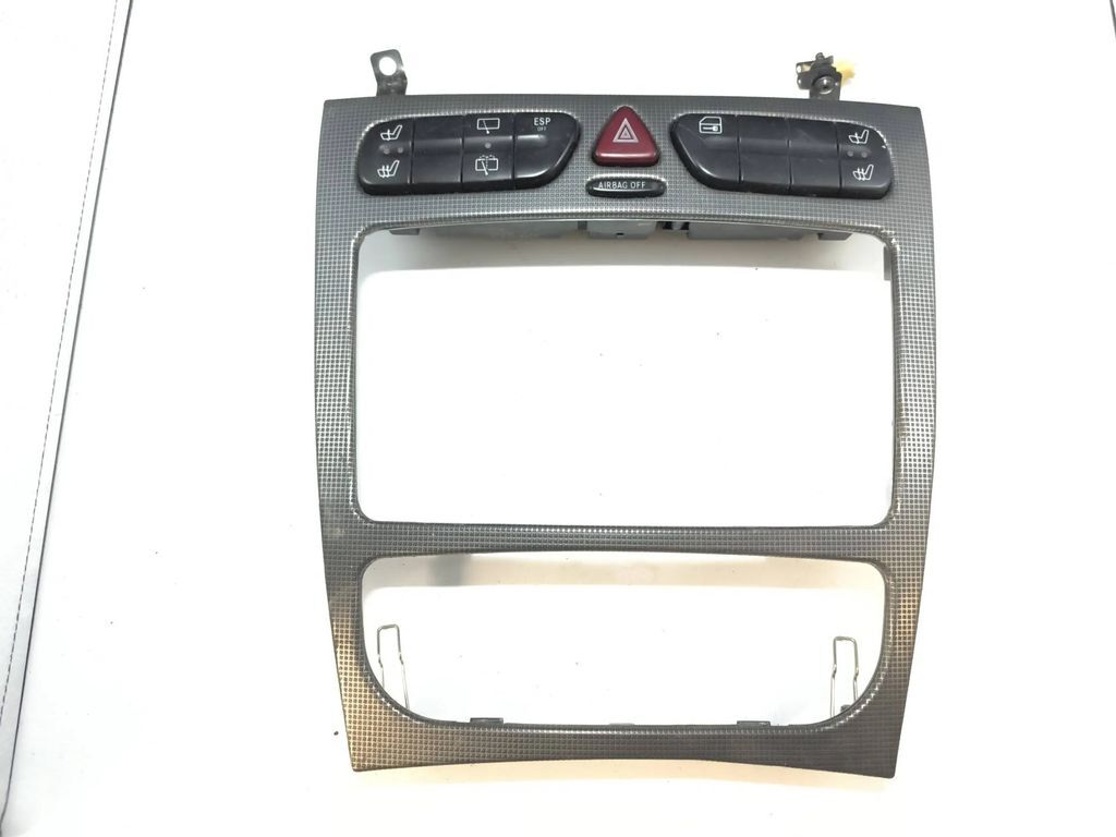 Mercedes-Benz C W203 2002 Front Center Panel AC heater control trim A203680 