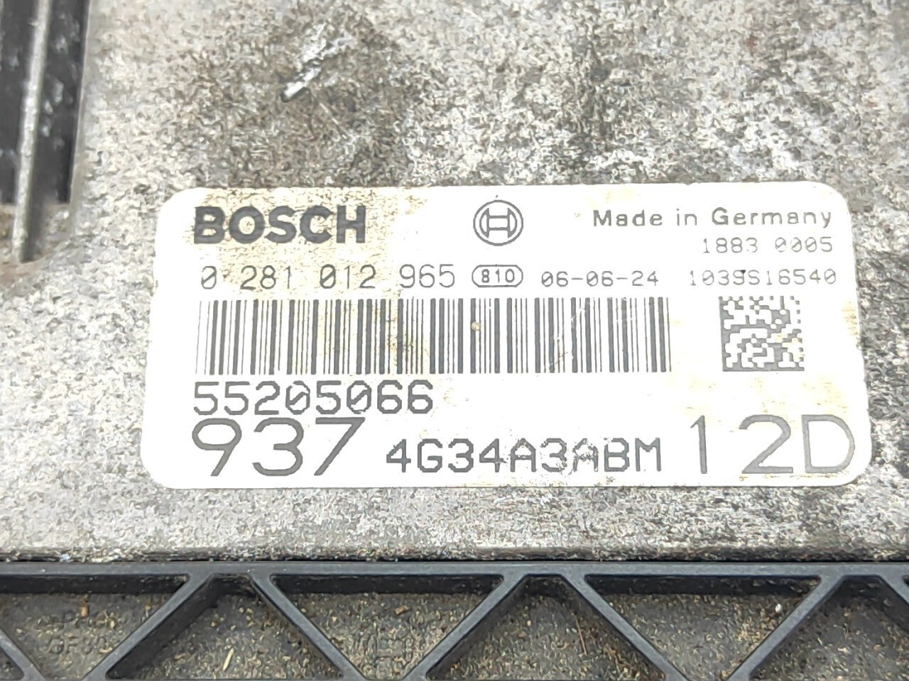 Alfa Romeo 147 1.9JTD 2006 Engine Control Unit Module ECU 55205066 0281012965