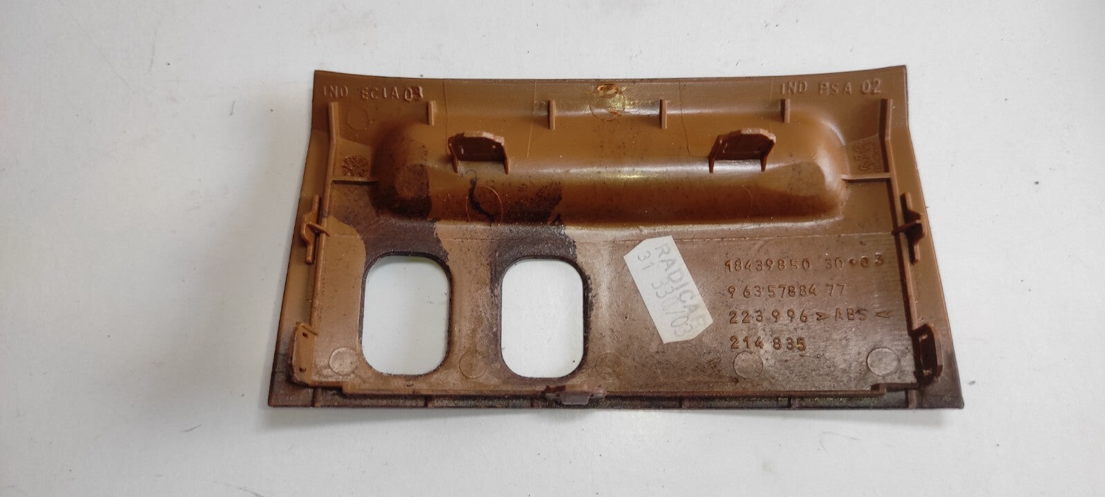 Peugeot 607 3.0i V6 Petrol 2001 Front Dash Center Console Wooden Trim 9635788477