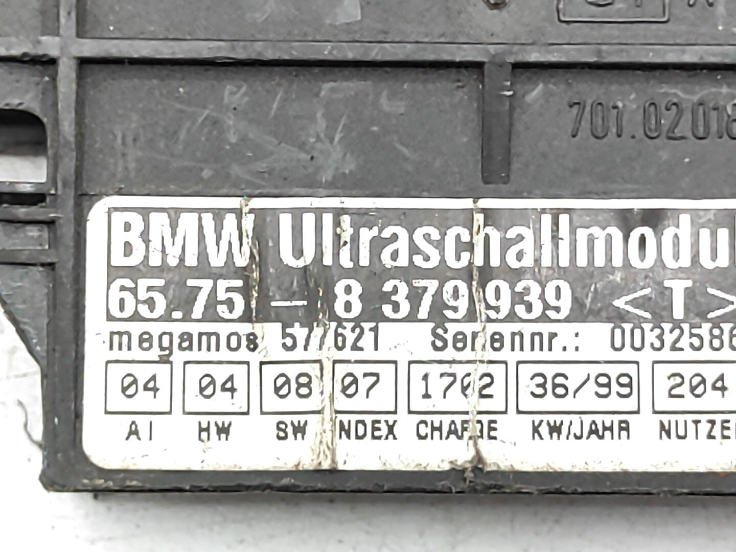 BMW 5 Series E39 2002 Alarm Control Unit Module 8379939 65758379939