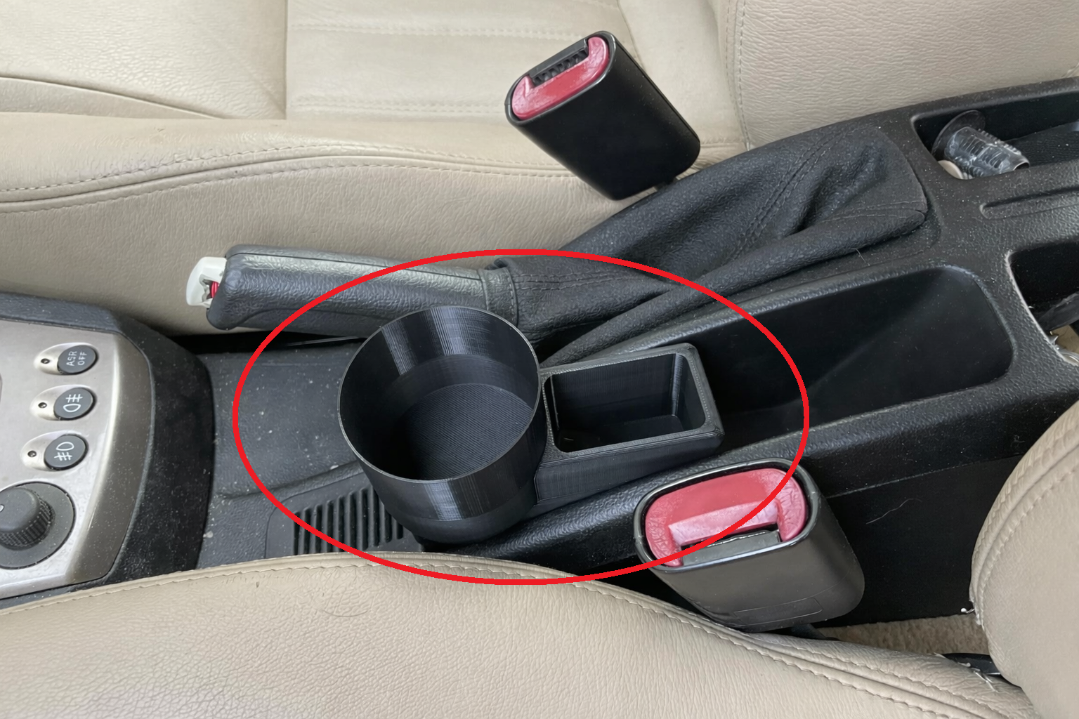 Aftermarket Center Console Cupholder Insert For Alfa Romeo 156 3D Printed