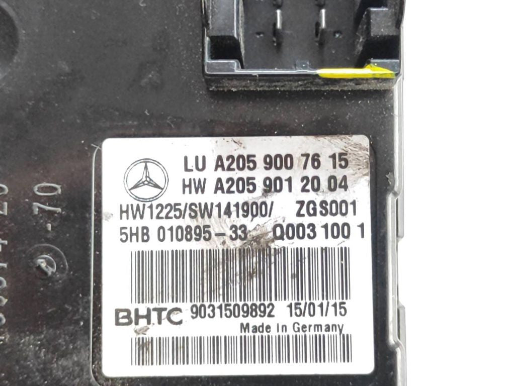 Mercedes-Benz C W205 2014 AC conditioner control unit A2059007615 