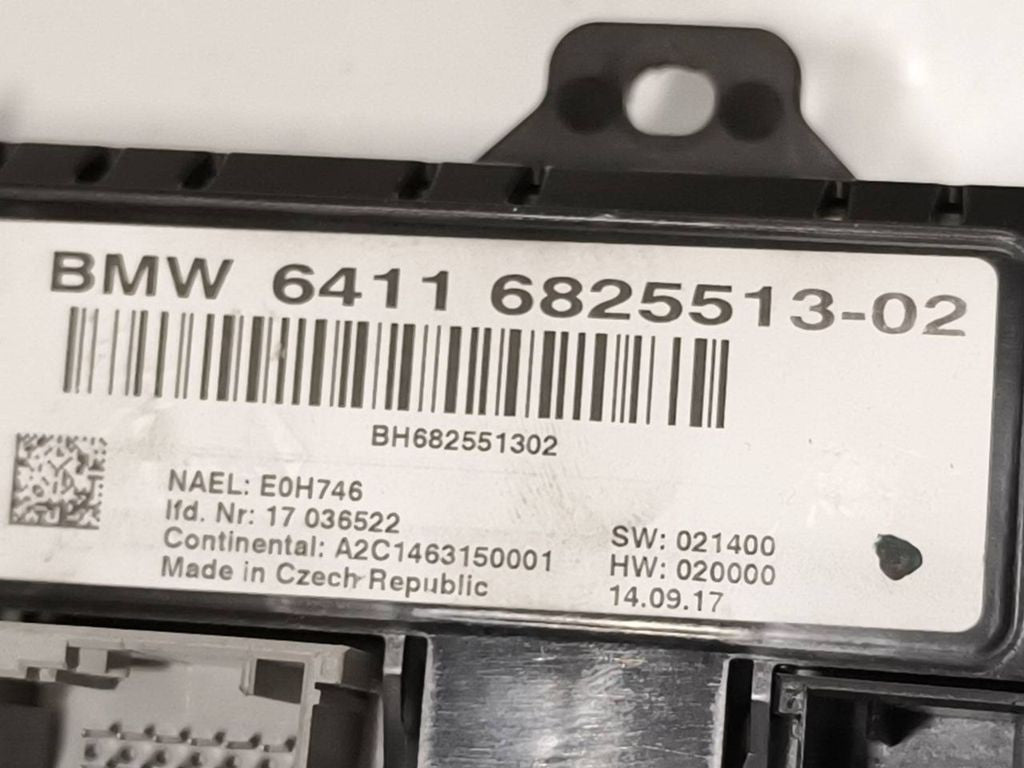 BMW X3 F25 2016 Climate control unit module 6825513 