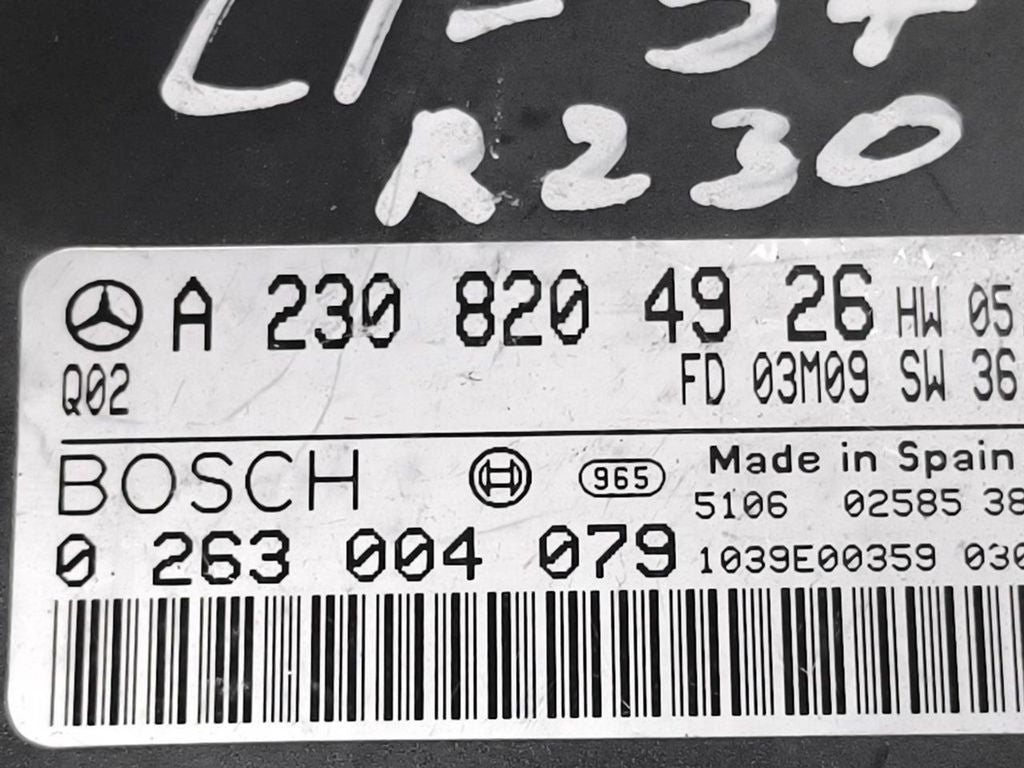 Mercedes-Benz SL R230 2005 Parking PDC control unit module A2308204926 
