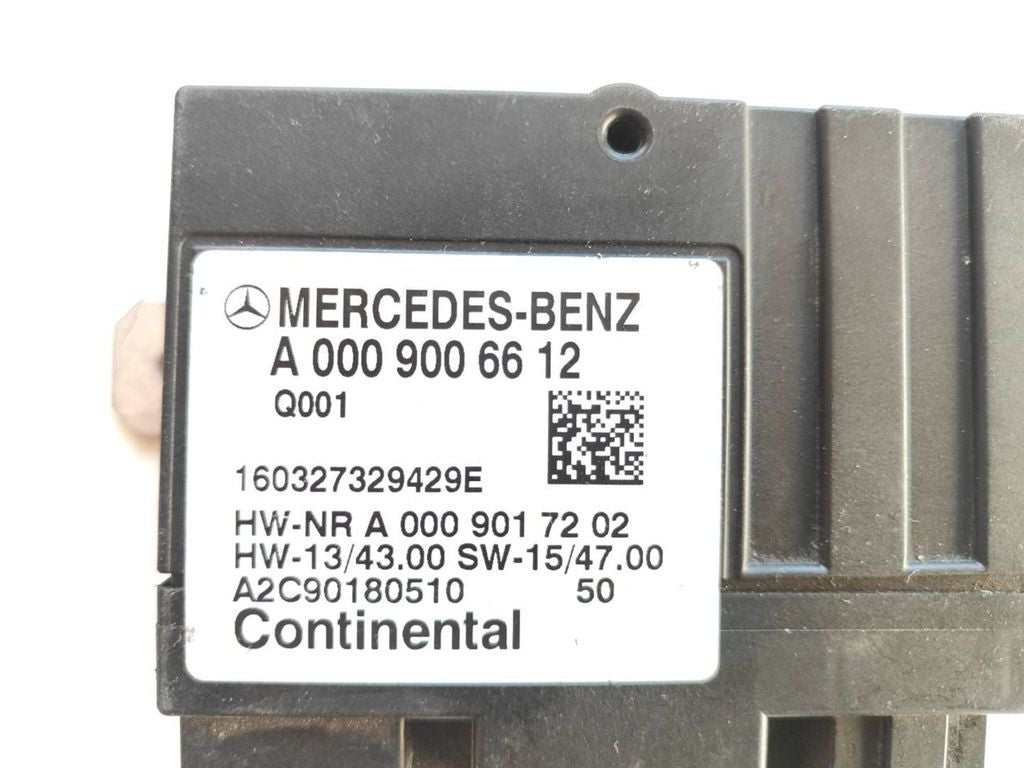 Mercedes-Benz C W205 2016 Fuel injection pump control unit module A0009006612