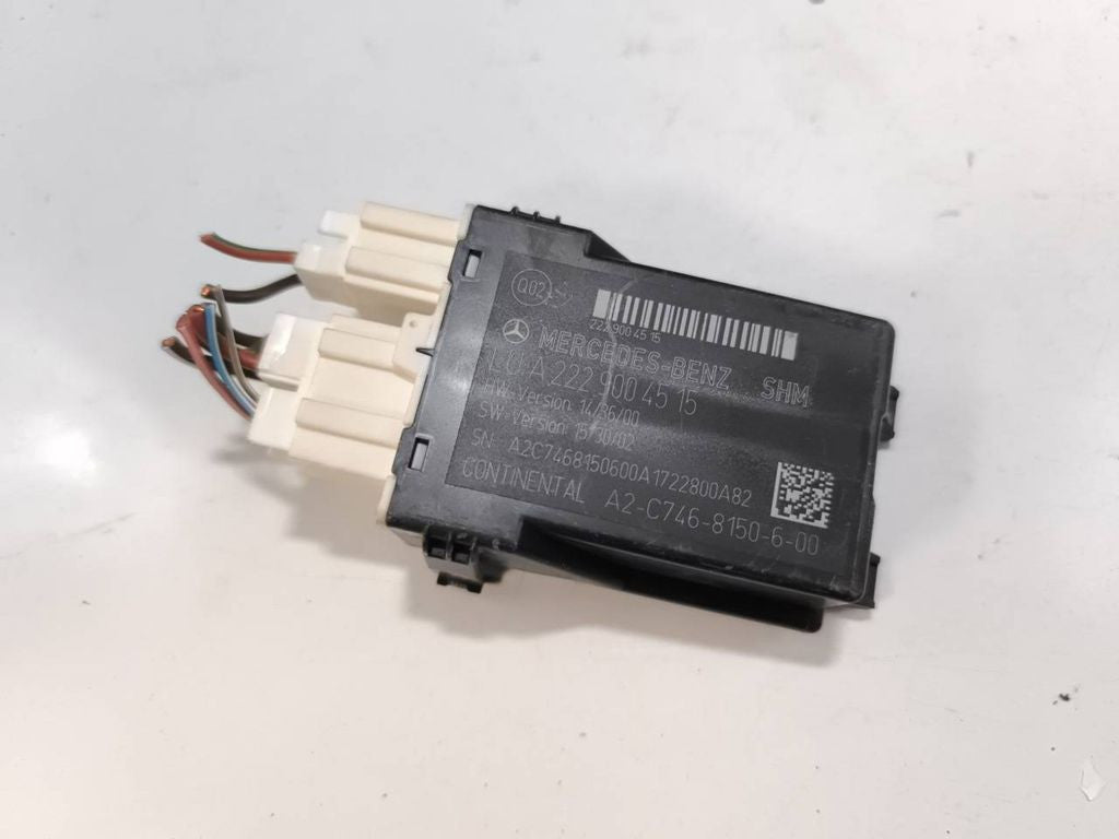 Mercedes-Benz S W222 2015 Seat heating relay A2229004515 