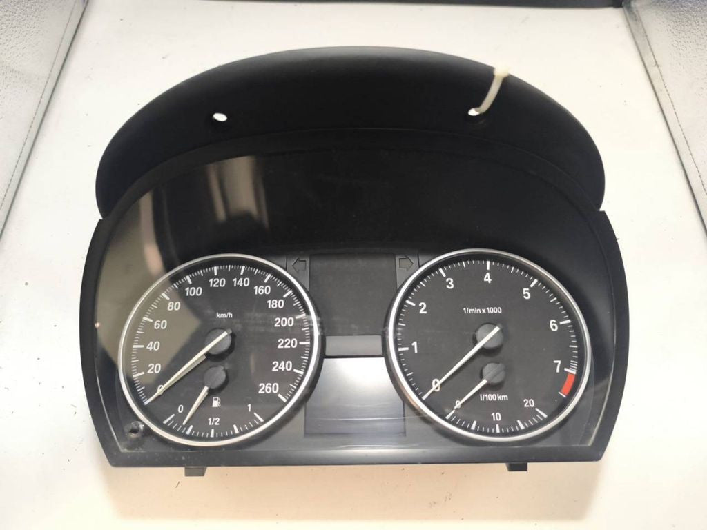 BMW 3 E90 E91 2008 Petrol speedometer instrument cluster 9187058 