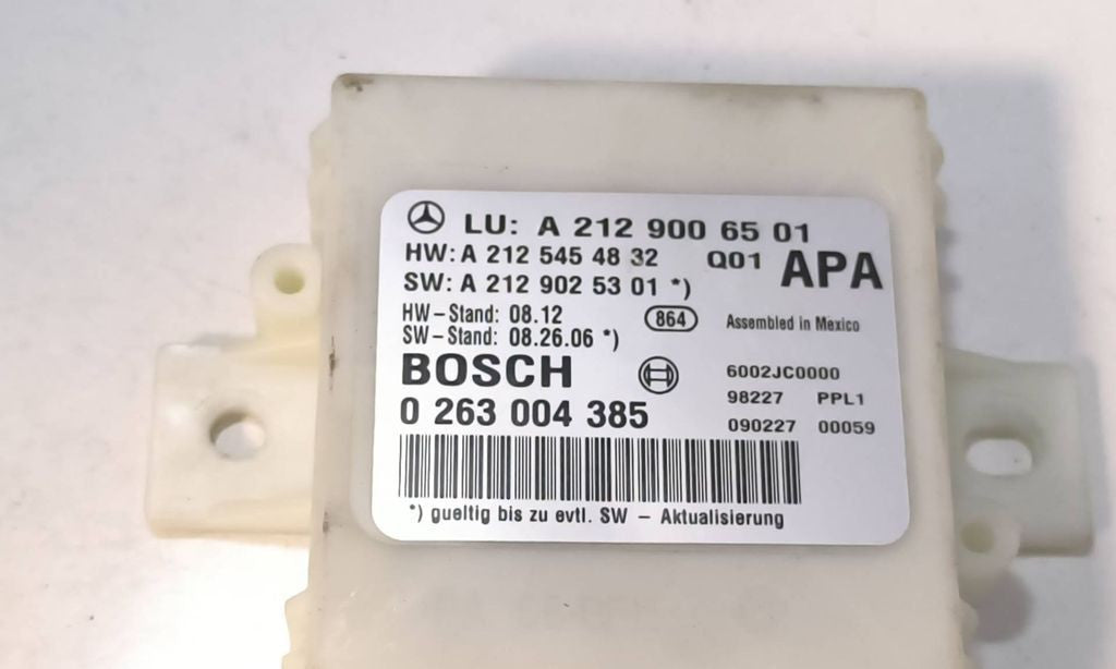 Mercedes-Benz E C207 W207 2011 Parking PDC control unit module A2125454832