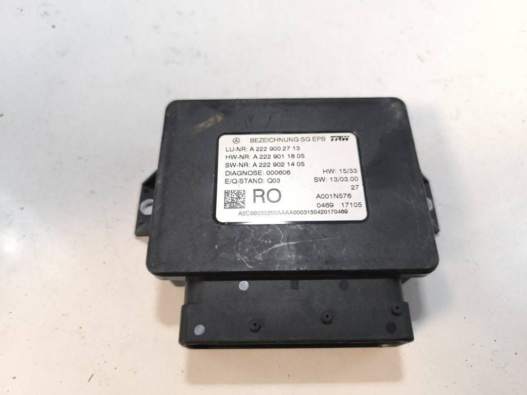 Mercedes-Benz S W222 2014 Hand brake control module A2229002713 