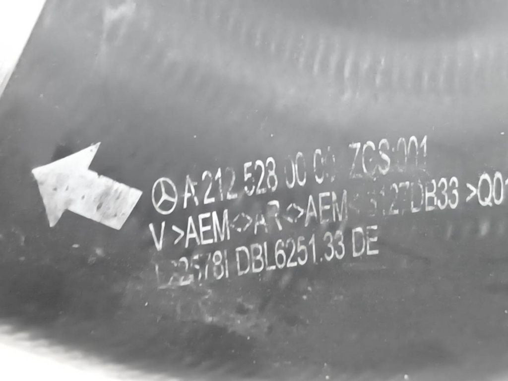 Mercedes-Benz E W212 2013 Diesel intercooler hose pipe A2125280000 