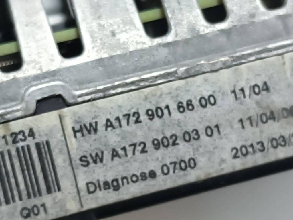 Mercedes-Benz C W204 2013 Dashboard LCD screen display A1729016600 