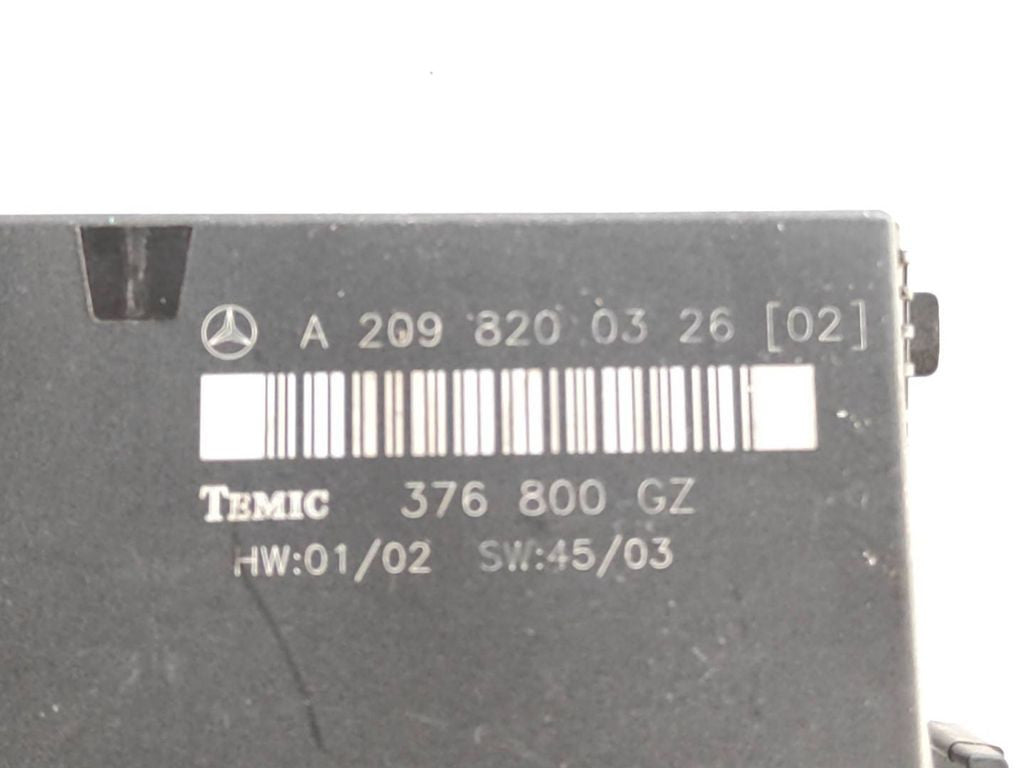 Mercedes-Benz CLK A209 C209 2004 Comfort convenience body module A2098200326