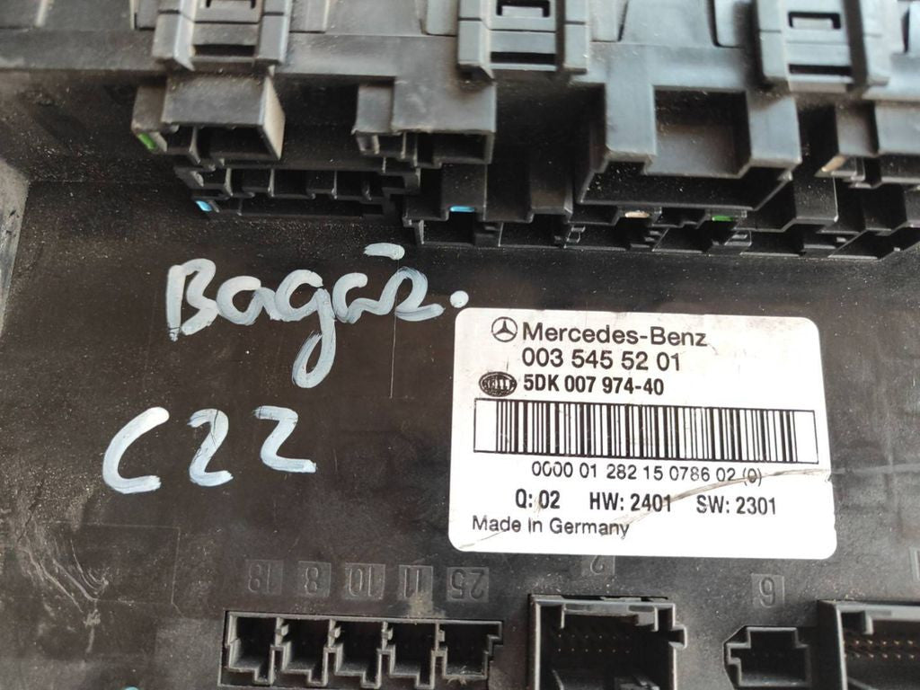 Mercedes-Benz C W203 2002 Comfort convenience body module 0035455201 