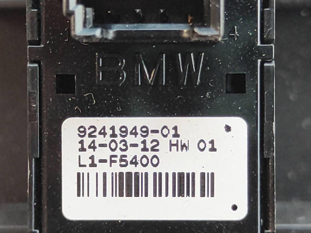 BMW 5 F10 F11 2015 RHD Electric window control switch 9241949 