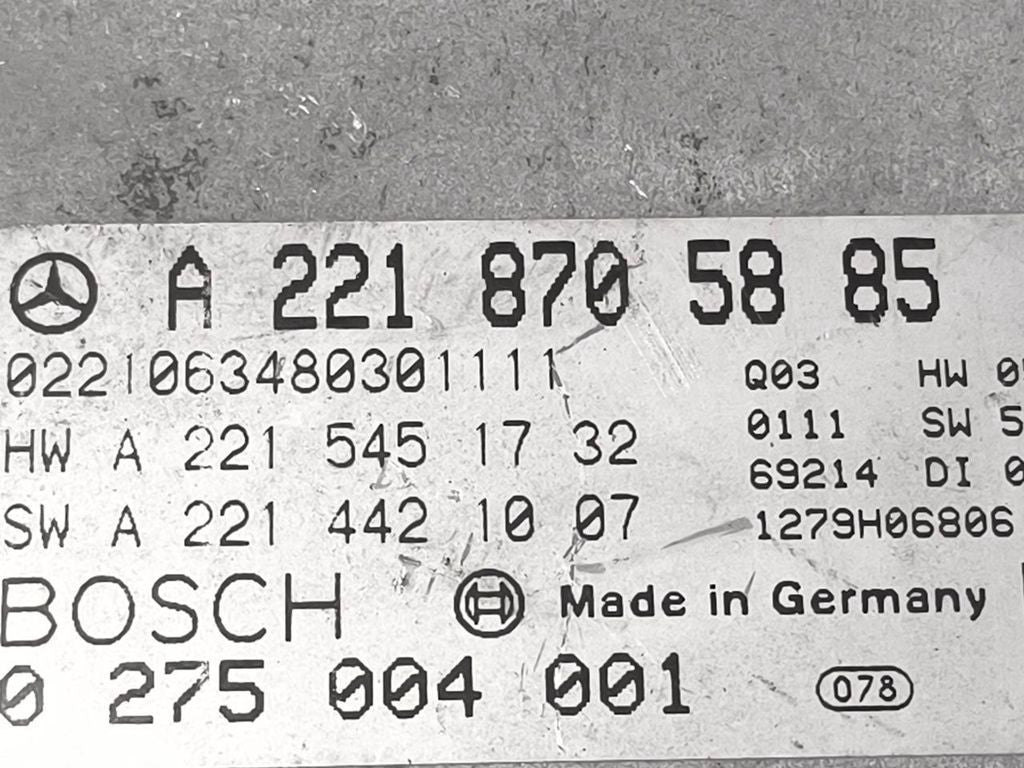 Mercedes-Benz S W221 2007 Petrol Camera control unit module A2218705885 