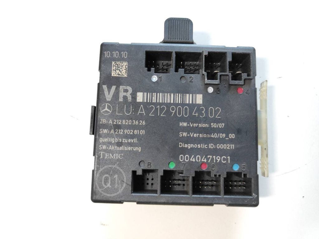 Mercedes-Benz E W212 2010 door control unit module A2129004302 